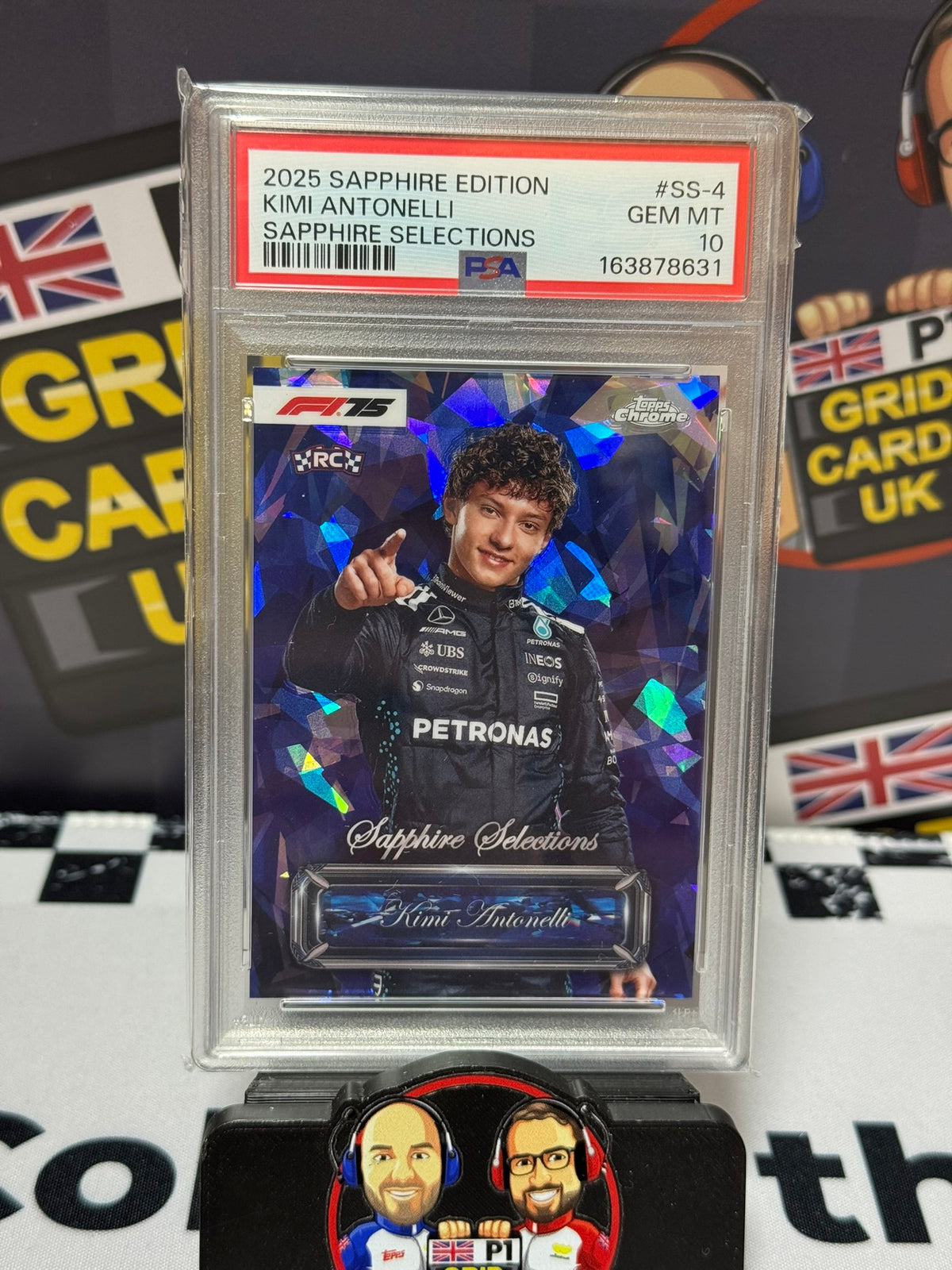Kimi Antonelli Sapphire Selections RC - Topps Chrome Sapphire 2025 - PSA 10