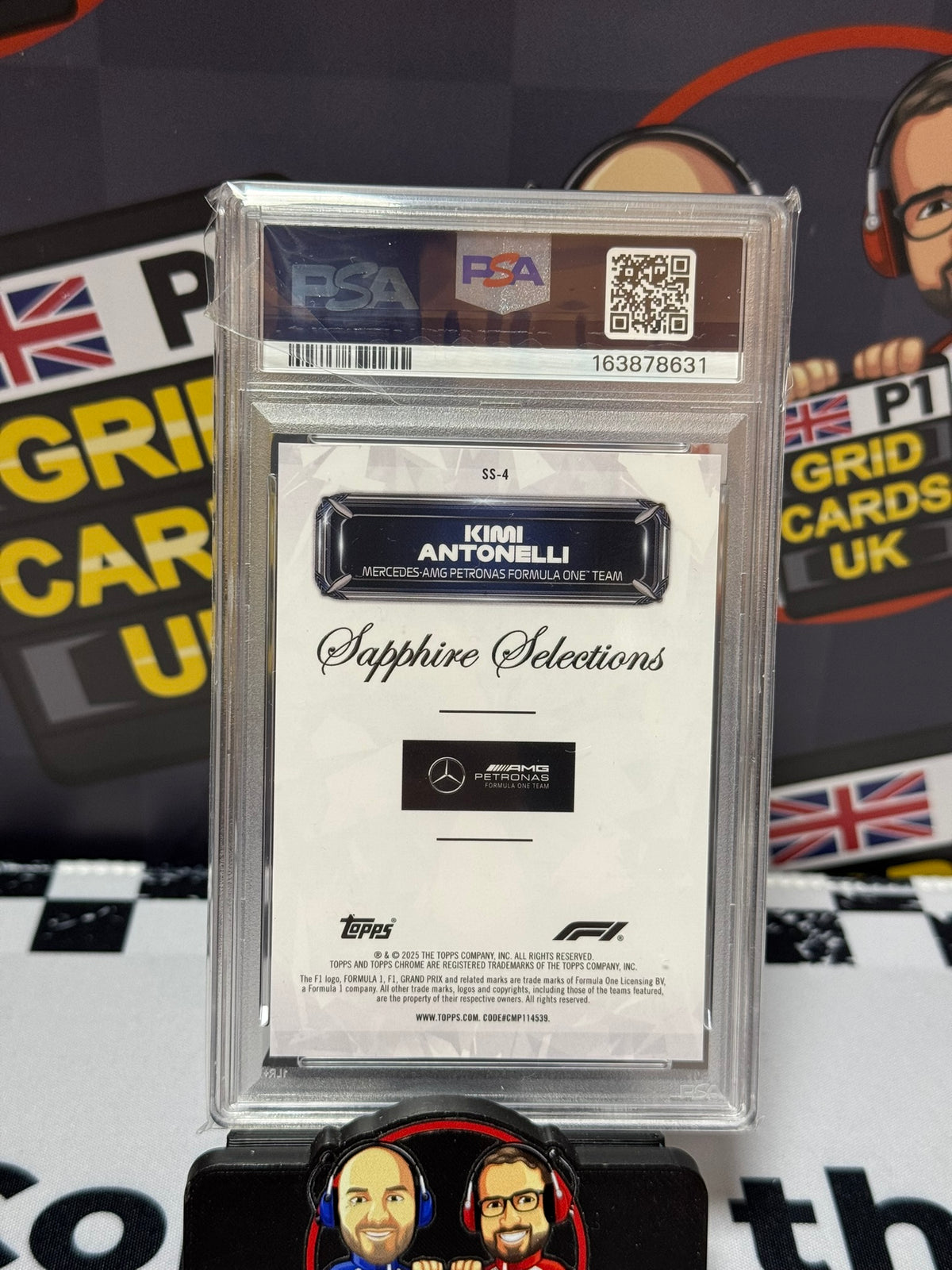 Kimi Antonelli Sapphire Selections RC - Topps Chrome Sapphire 2025 - PSA 10