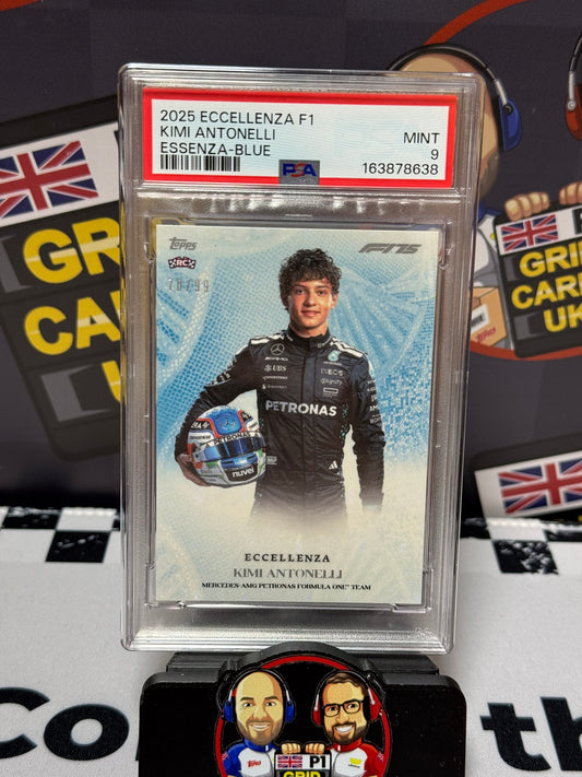Kimi Antonelli Essenza BLUE 70/99 RC - Eccellenza 2025 Topps - PSA 9
