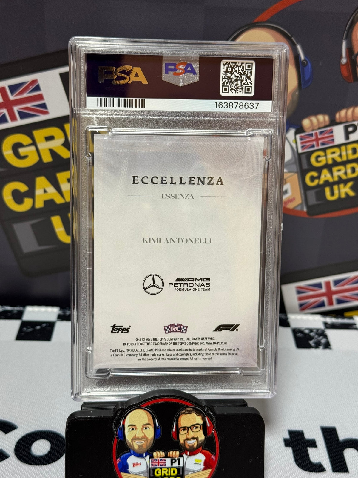 Kimi Antonelli Essenza GREEN 44/75 RC - Eccellenza 2025 Topps - PSA 10