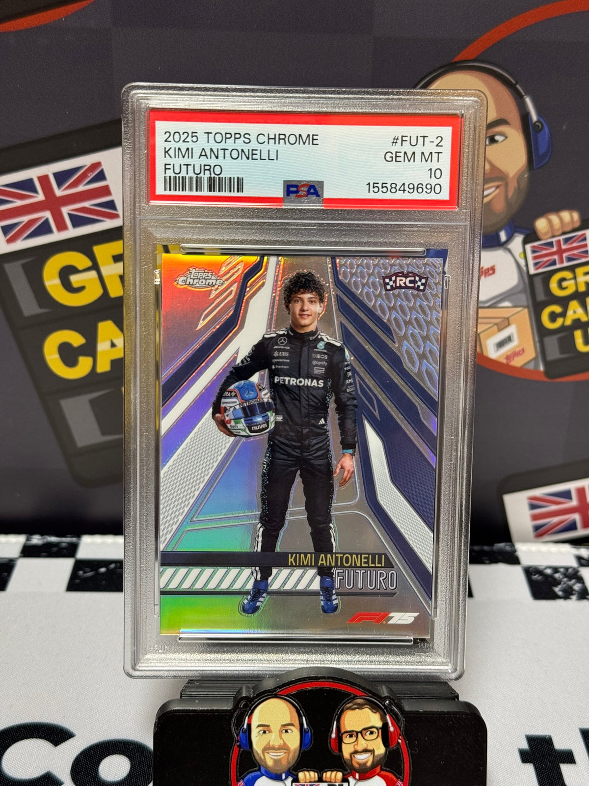 Kimi Antonelli Futuro RC - Topps Chrome 2025 - PSA 10