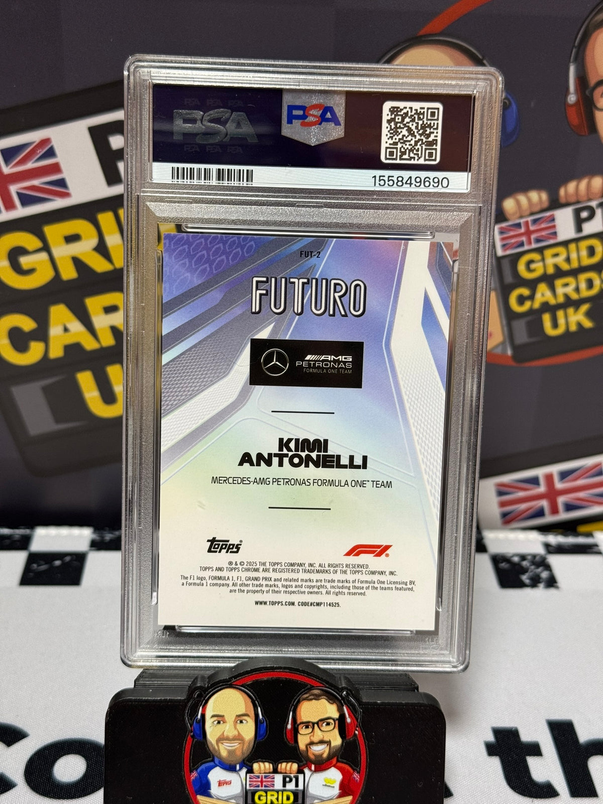 Kimi Antonelli Futuro RC - Topps Chrome 2025 - PSA 10
