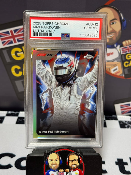 Kimi Raikkonen Ultrasonic - Topps Chrome 2025 - PSA 10