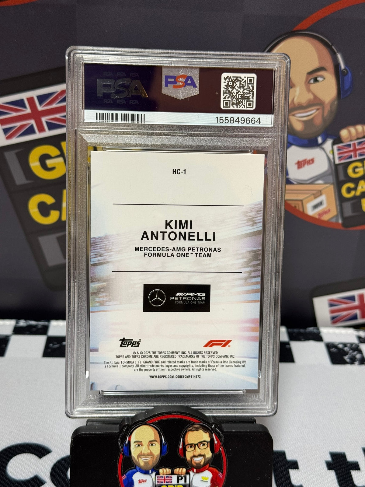 Kimi Antonelli Helmet Collection RC - Topps Chrome 2025 - PSA 10