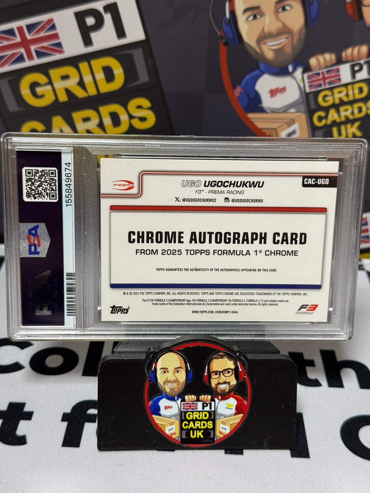 Ugo Ugochukwu AUTO ORANGE RAYWAVE 03/25 - Topps Chrome 2025 - PSA 9