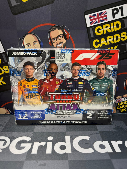 Jumbo Pack Box – Topps India F1 Turbo Attax 2025 (NEW & Sealed)