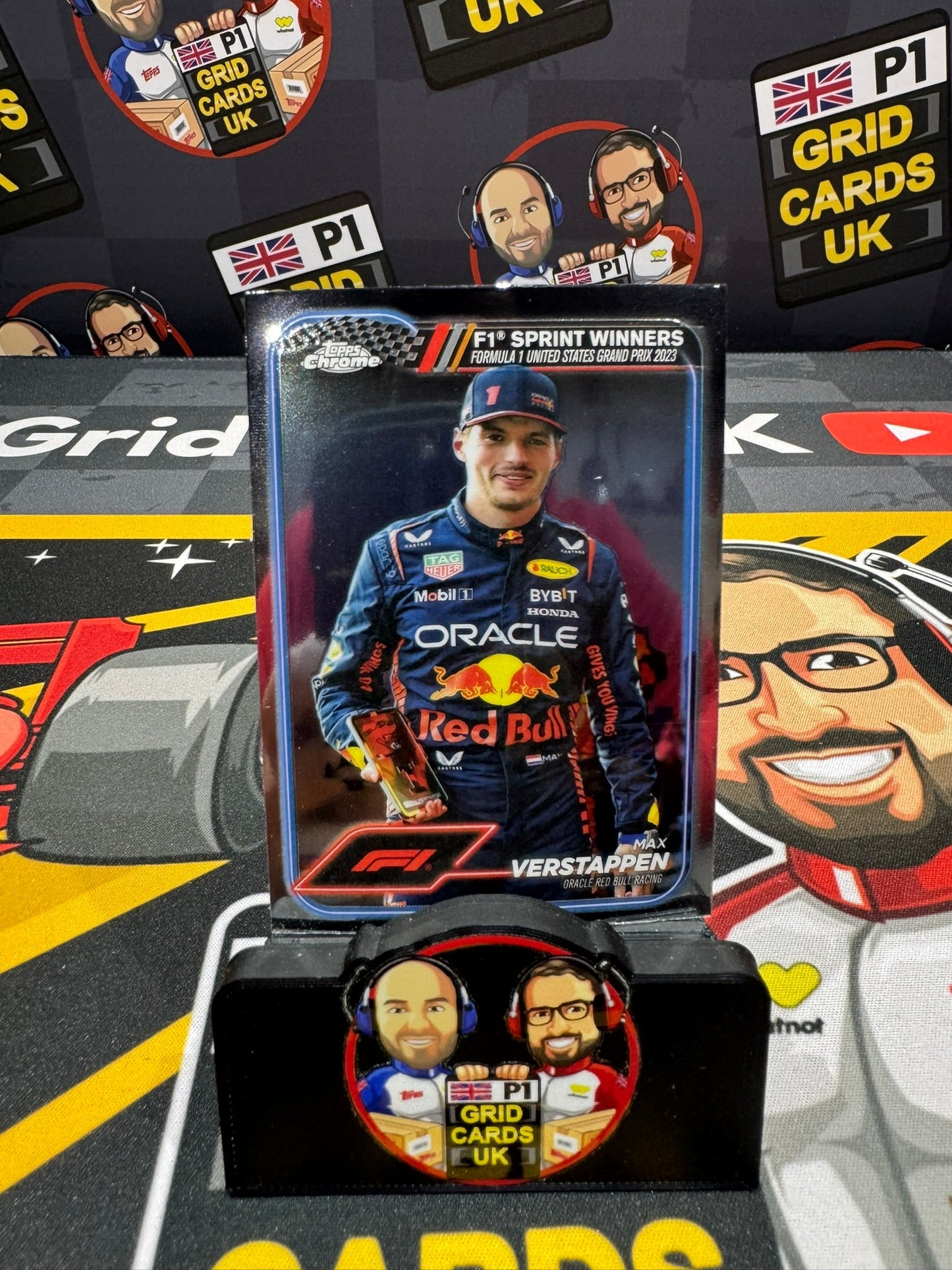 #152 Max Verstappen - Sprint  Winner - Topps F1 Chrome 2024 Base Card