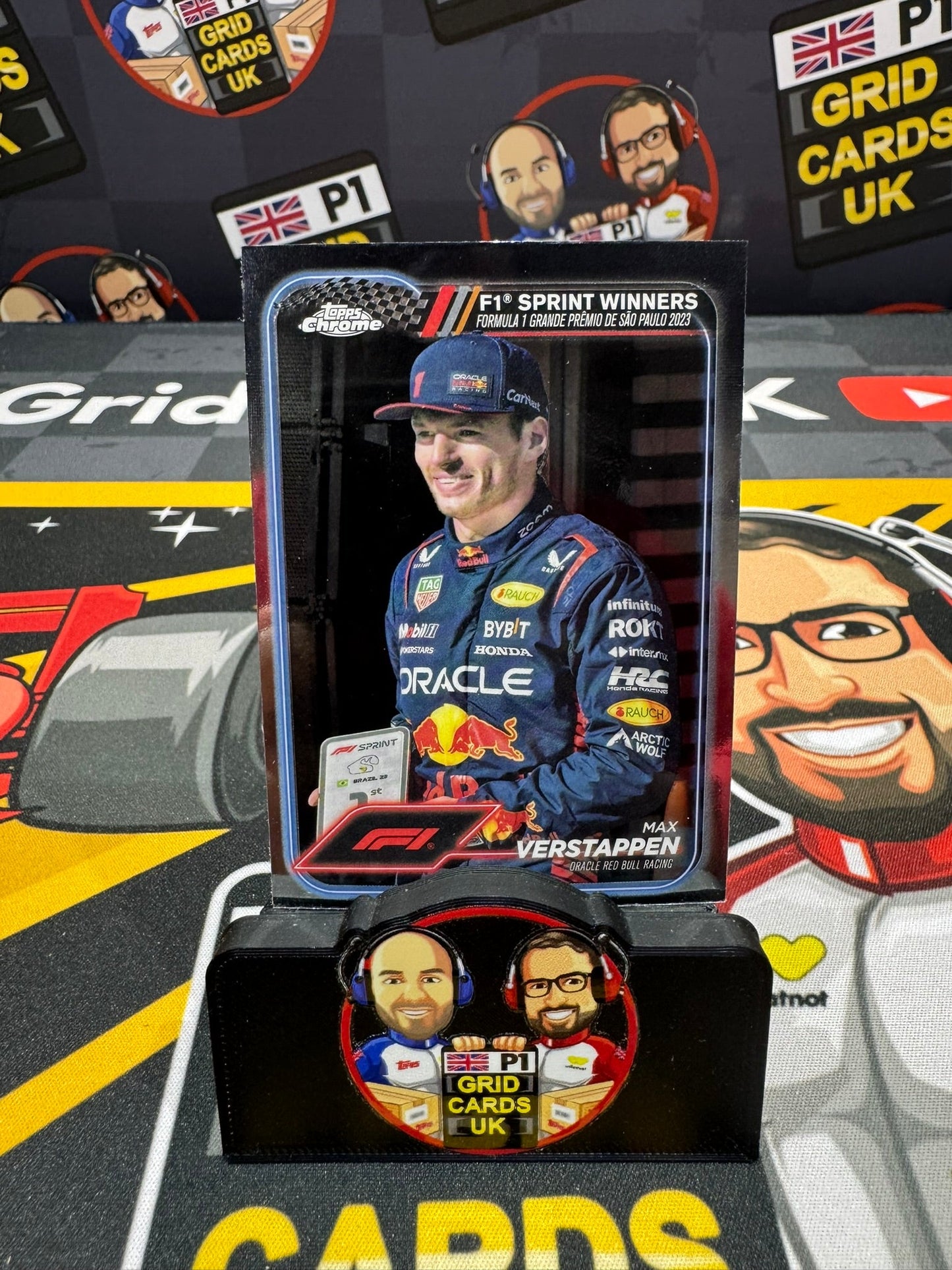 #153 Max Verstappen - Sprint  Winner - Topps F1 Chrome 2024 Base Card