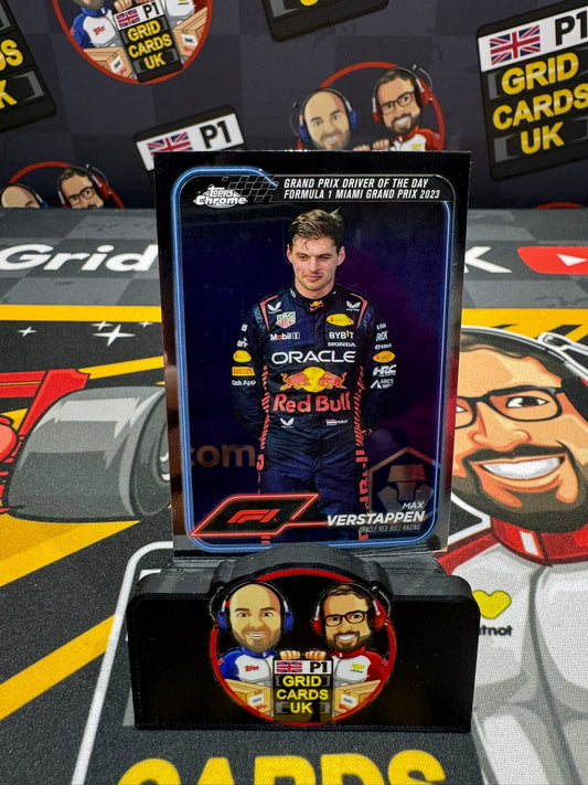 #163 Max Verstappen - Driver of the Day - Topps F1 Chrome 2024 Base Card