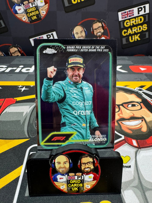 #171 Fernando Alonso - Driver of the Day - Topps F1 Chrome 2024 Base Card