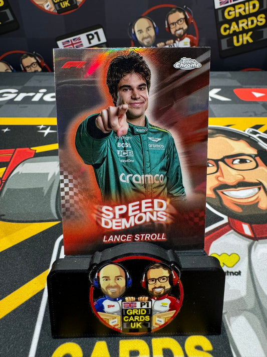 Speed Demon - Lance Stroll Insert #SD-12 - Topps F1 Chrome 2024 Insert Refractor Card