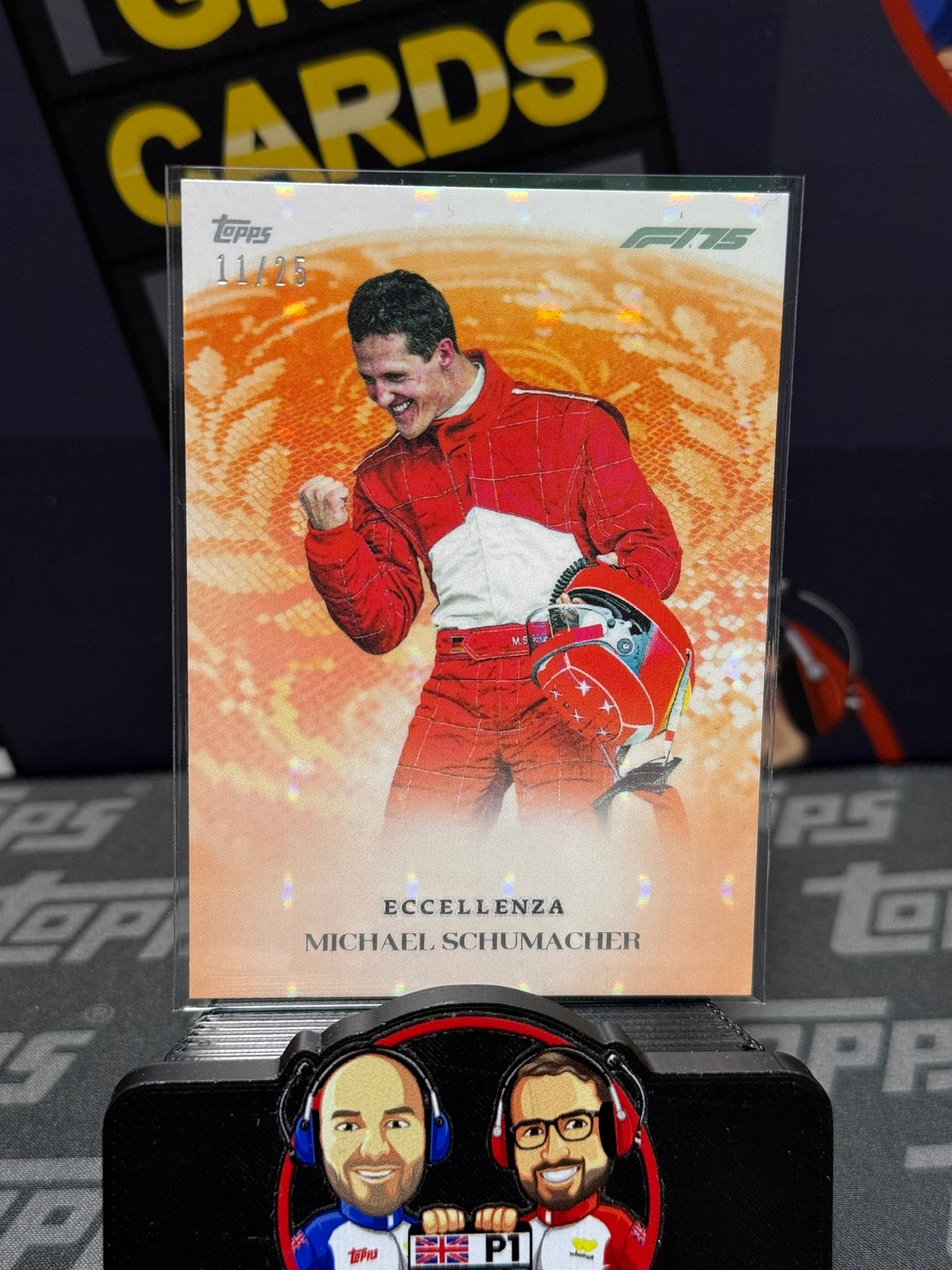 Michael Schumacher 11/25 Orange Supremo - Topps F1 Eccellenza 2025