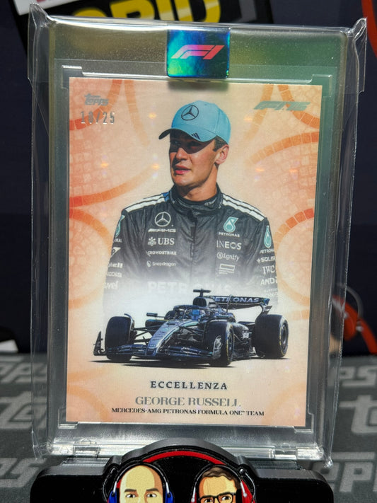 George Russell Centurione 10/25 Orange - Topps F1 Eccellenza 2025