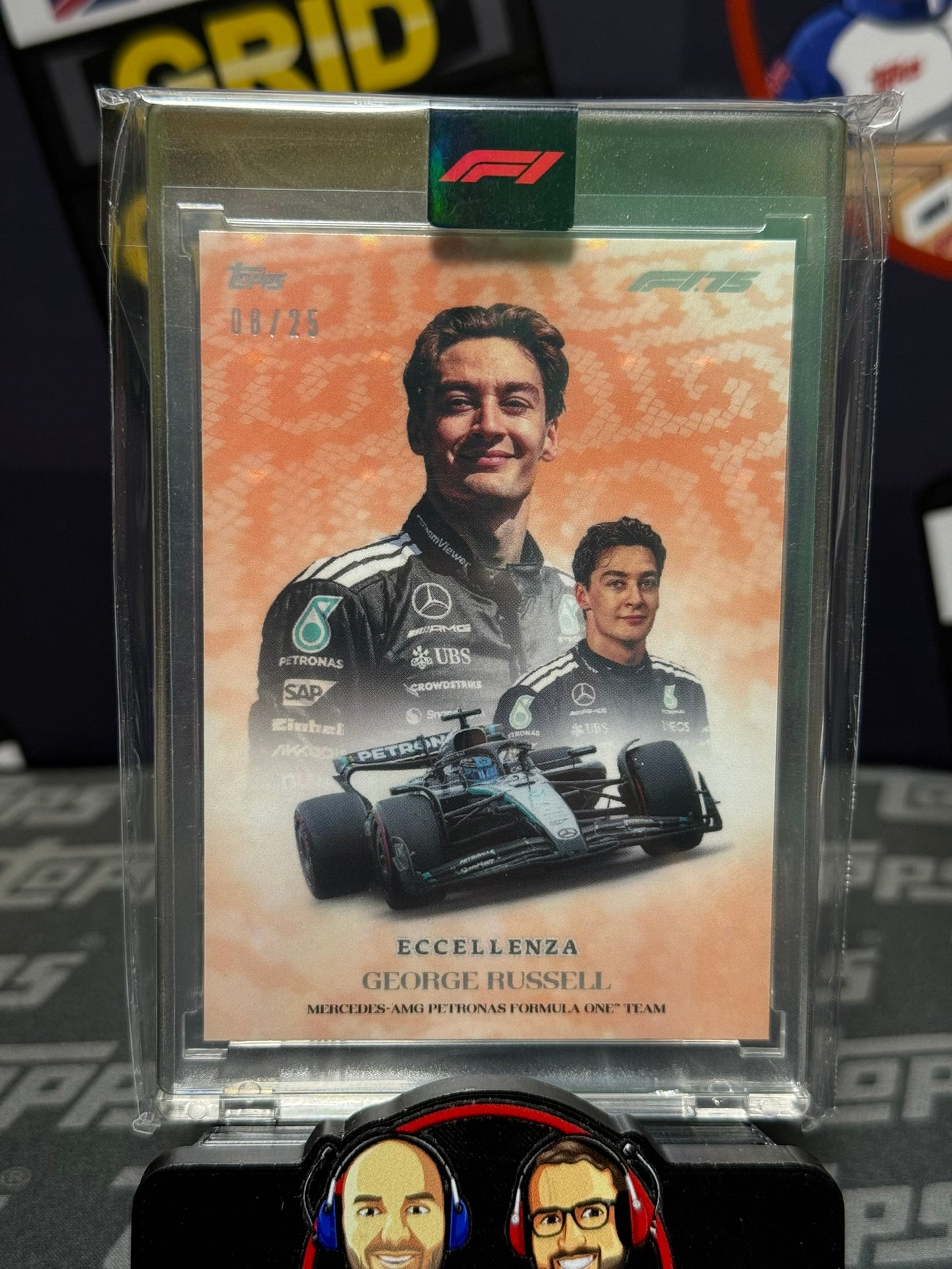 George Russell Trionfo 8/25 Orange - Topps F1 Eccellenza 2025