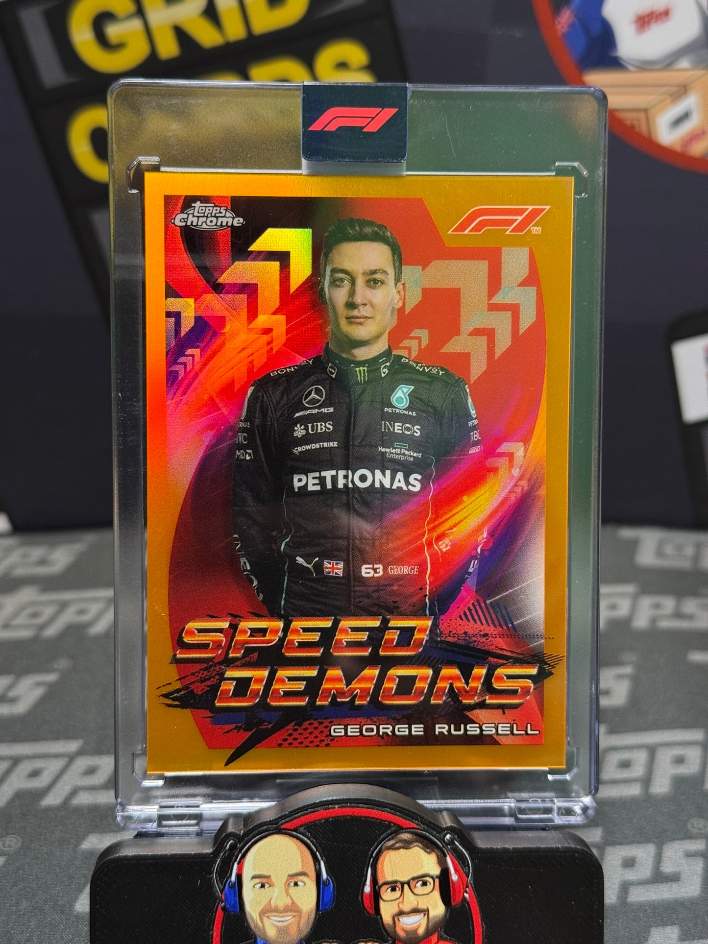 George Russell 17/25 Orange Speed Demons - Topps F1 Chrome 2022