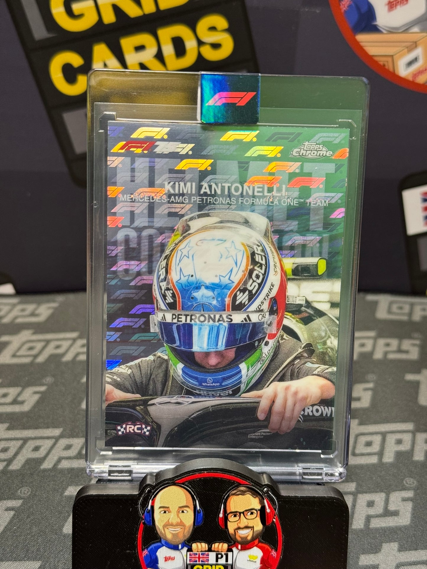 Kimi Antonelli HELMET Collection - Topps F1 Chrome LOGO FRACTOR 2025