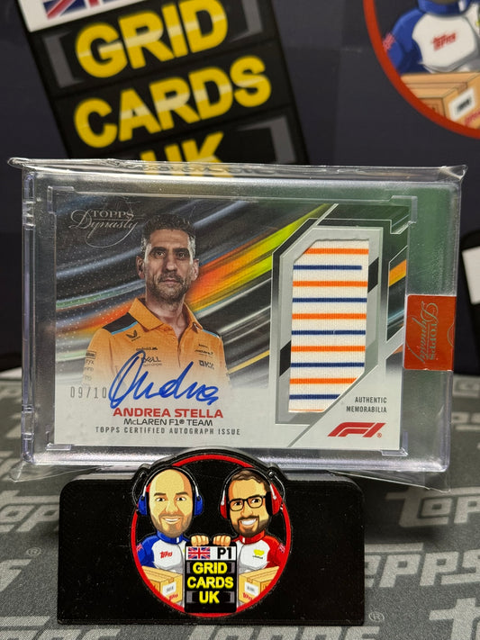 Andrea Stella 9/10 Relic Auto - Topps F1 Dynasty 2023 McLaren