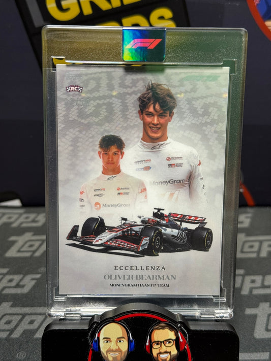 Oliver Bearman RC Rookie 2/10 Trionfo - Topps F1 Eccellenza 2025
