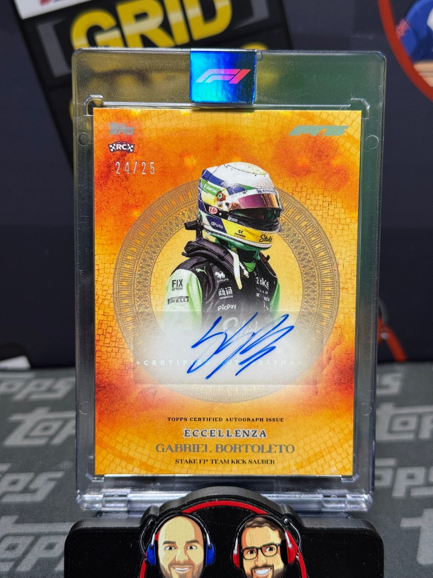 Gabriel Bortoleto AUTO RC Rookie 24/25 Orange - Topps F1 Eccellenza 2025