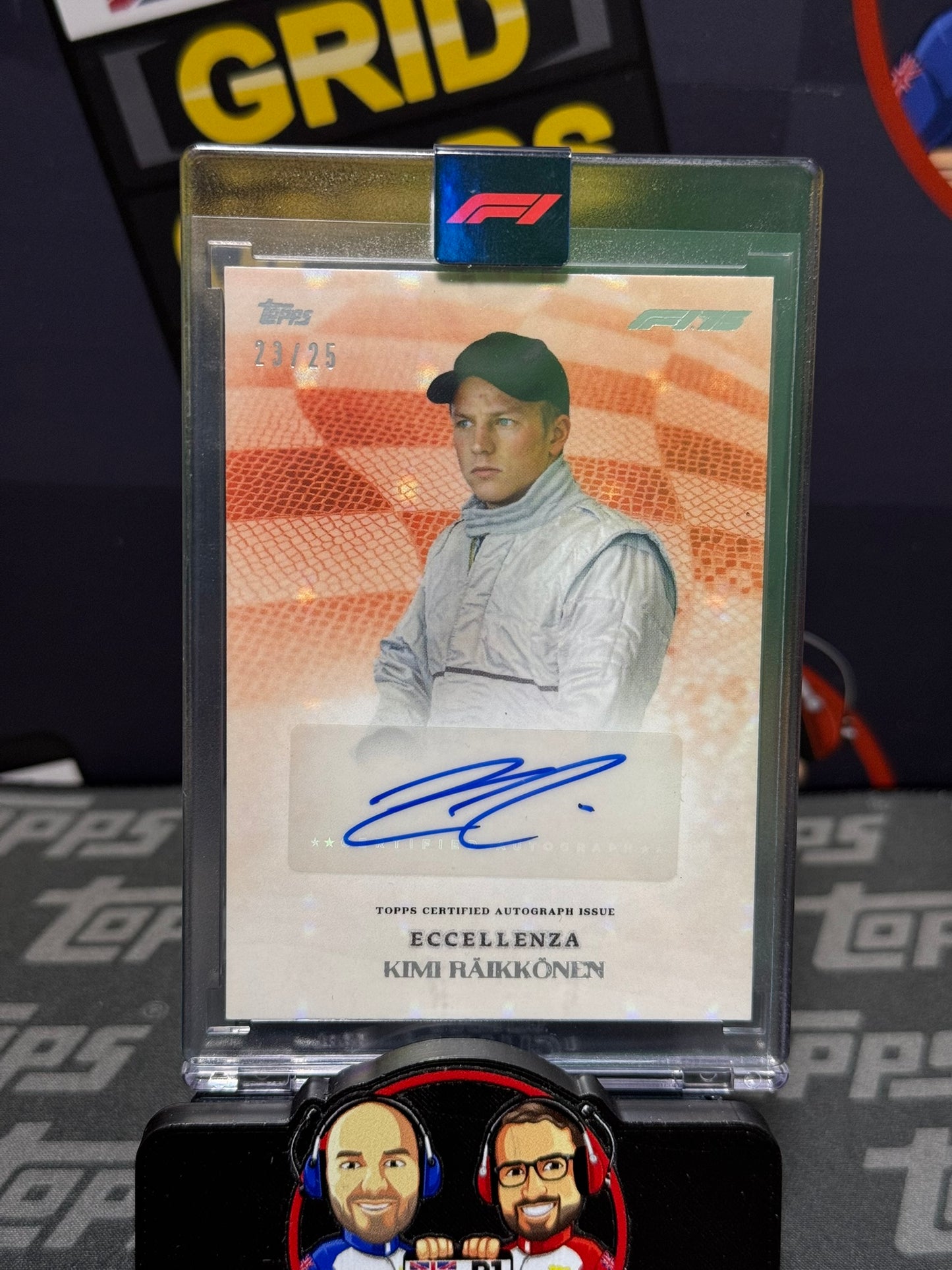 Kimi Raikkonen AUTO 23/25 Orange - Topps F1 Eccellenza 2025