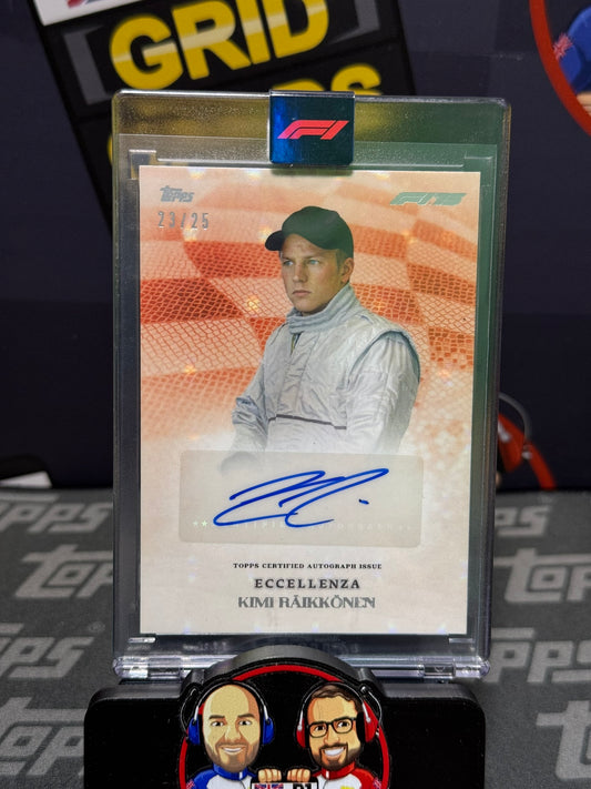 Kimi Raikkonen AUTO 23/25 Orange - Topps F1 Eccellenza 2025