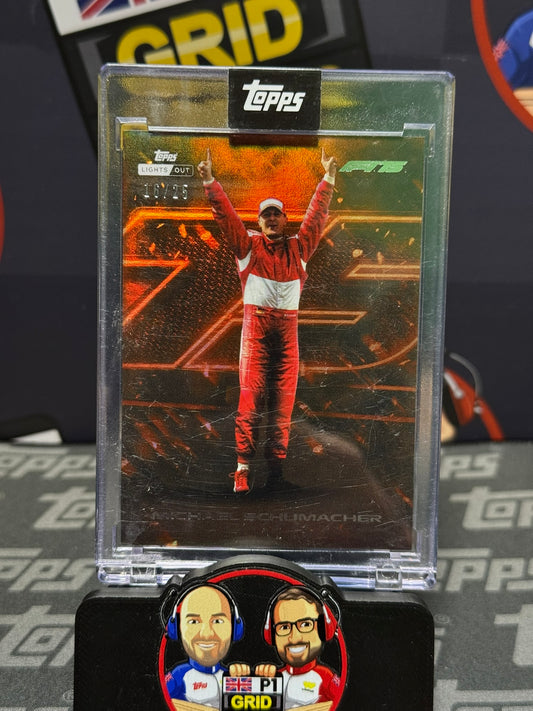 Michael Schumacher 16/25 Orange F1 75 - Topps F1 Lights Out 2025