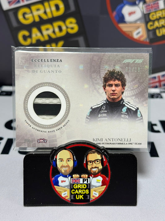 Kimi Antonelli Race Used Glove Relic 3/10 RC Rookie - Topps F1 Eccellenza 2025