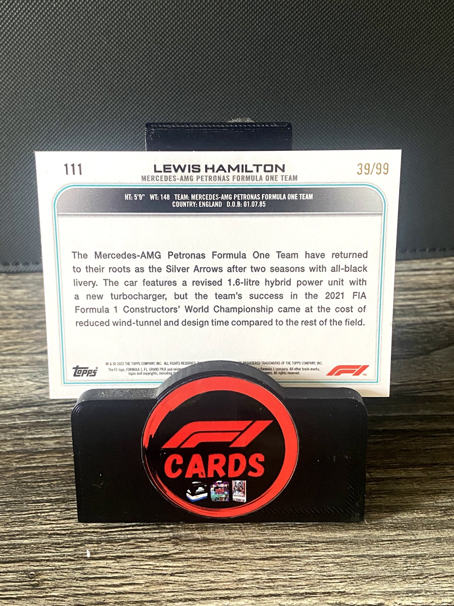 Lewis Hamilton - Chrome 2022 - #111 Green 39/99