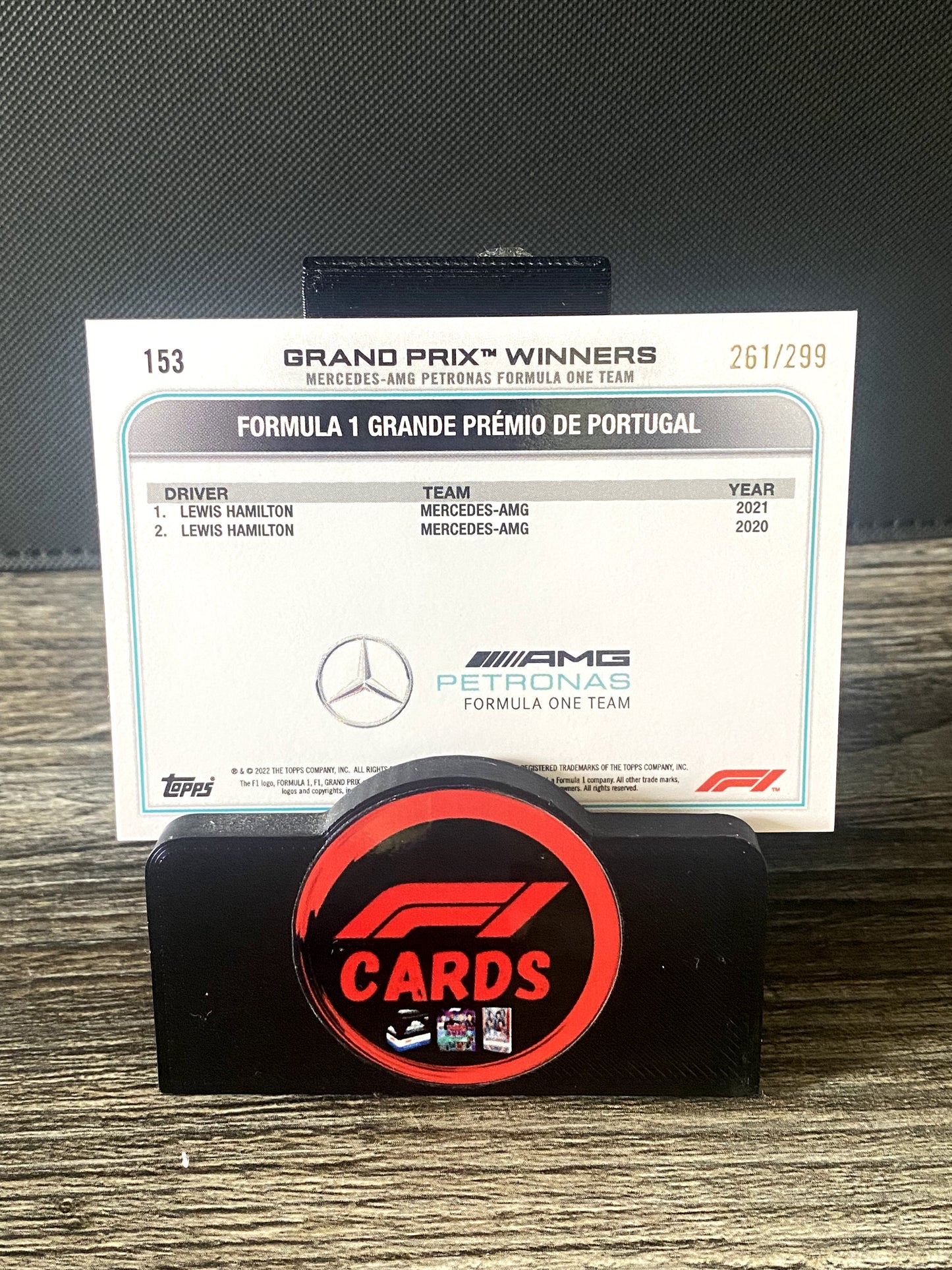 Lewis Hamilton Winner Portugal 2021 - Chrome 2022 - #153 Mini Diamonds 261/399