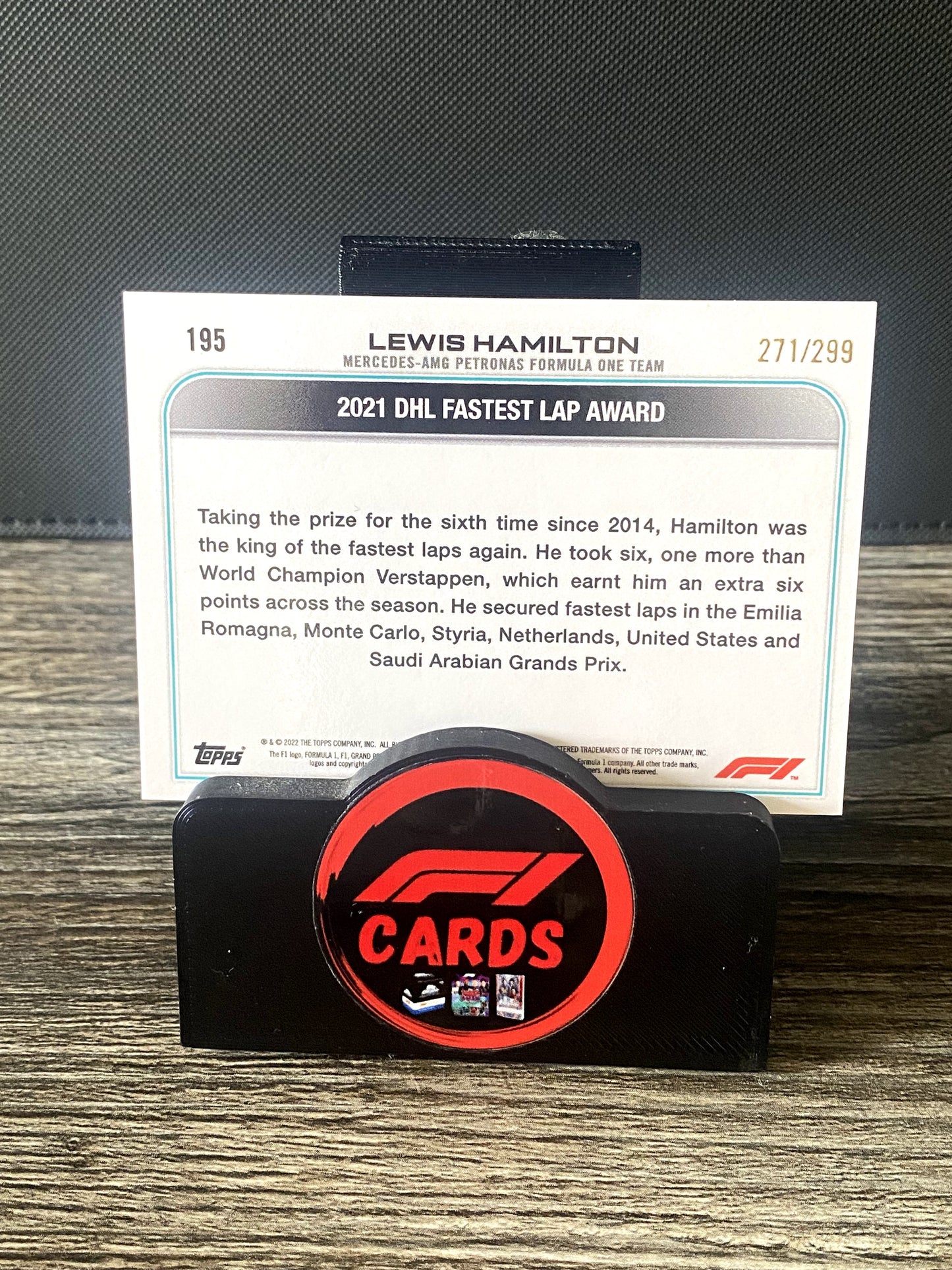 Lewis Hamilton Award Winners - Chrome 2022 - #195 Mini Diamonds 262/299