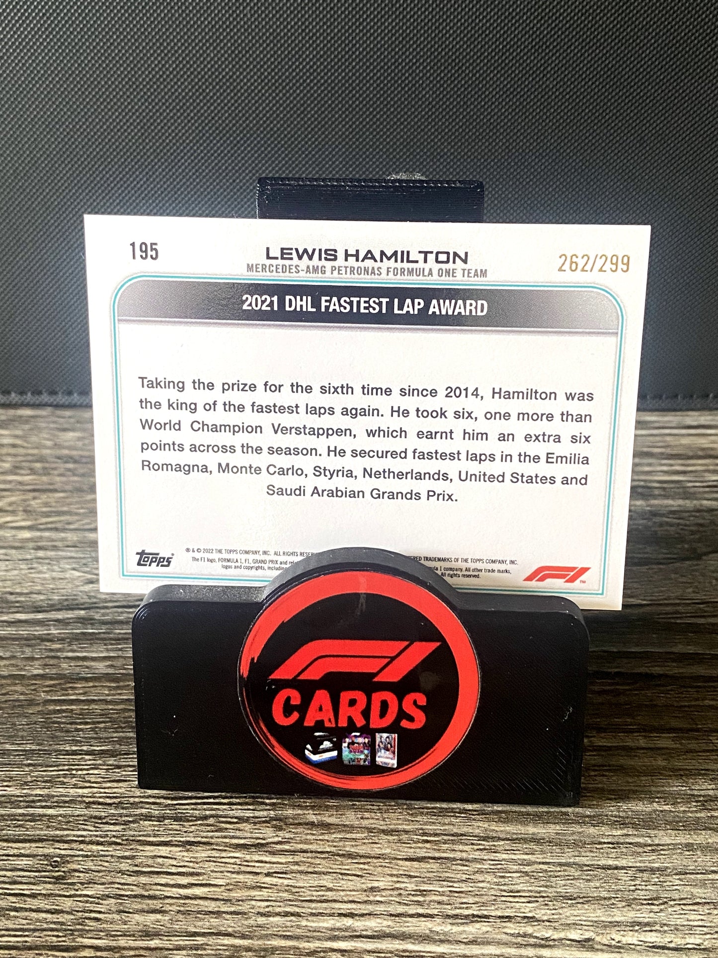 Lewis Hamilton Award Winners - Chrome 2022 - #195 Mini Diamonds 271/299