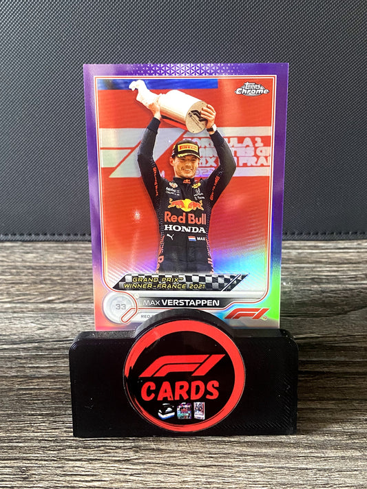 Max Verstappen Winner France 2021 - Chrome 2022 - #157 Purple 392/399