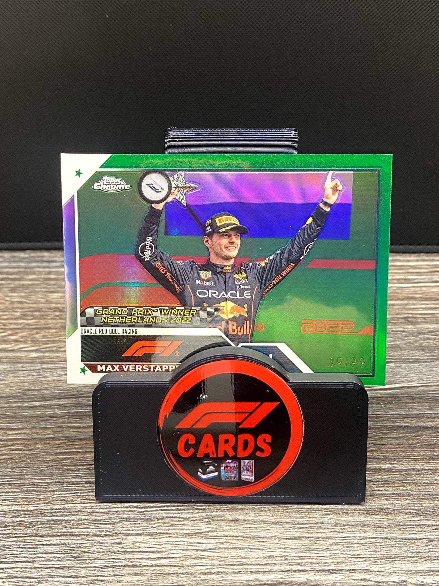 Max Verstappen Winner Netherlands 2022 - Chrome 2023 - #158 Green 39/99