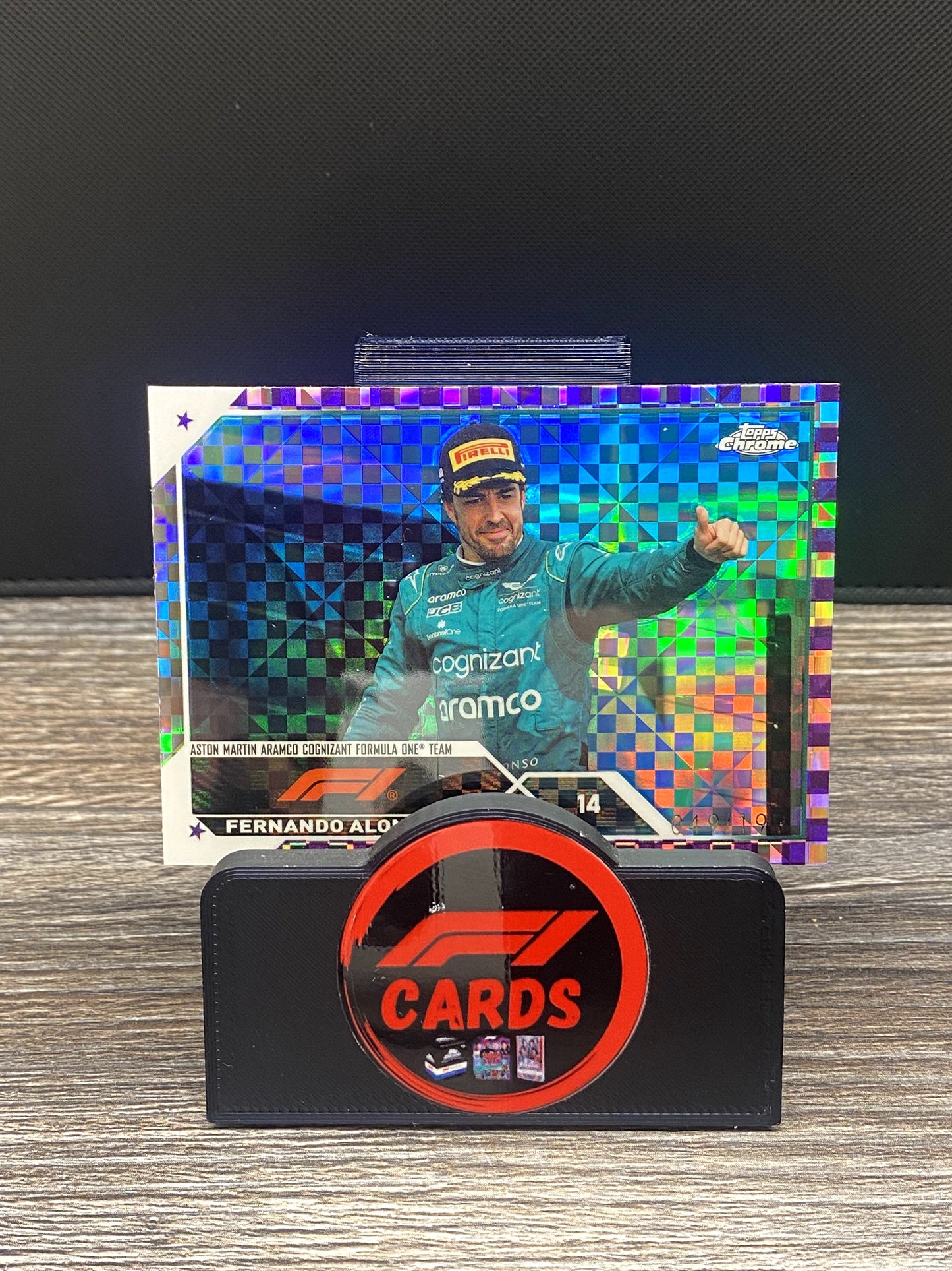 Fernando Alonso - Chrome 2023 - #33 Purple Checkerboard 049/199