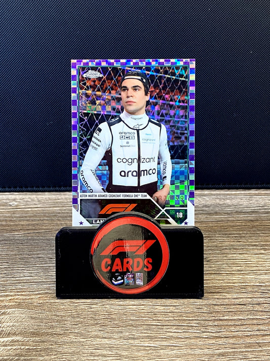 Lance Stroll - Chrome 2023 - #44 Purple Checkerboard 037/199