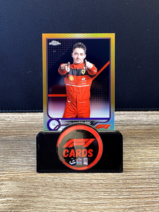 Charles Leclerc Portrait - Chrome 2022 - #25 Gold/Purple 