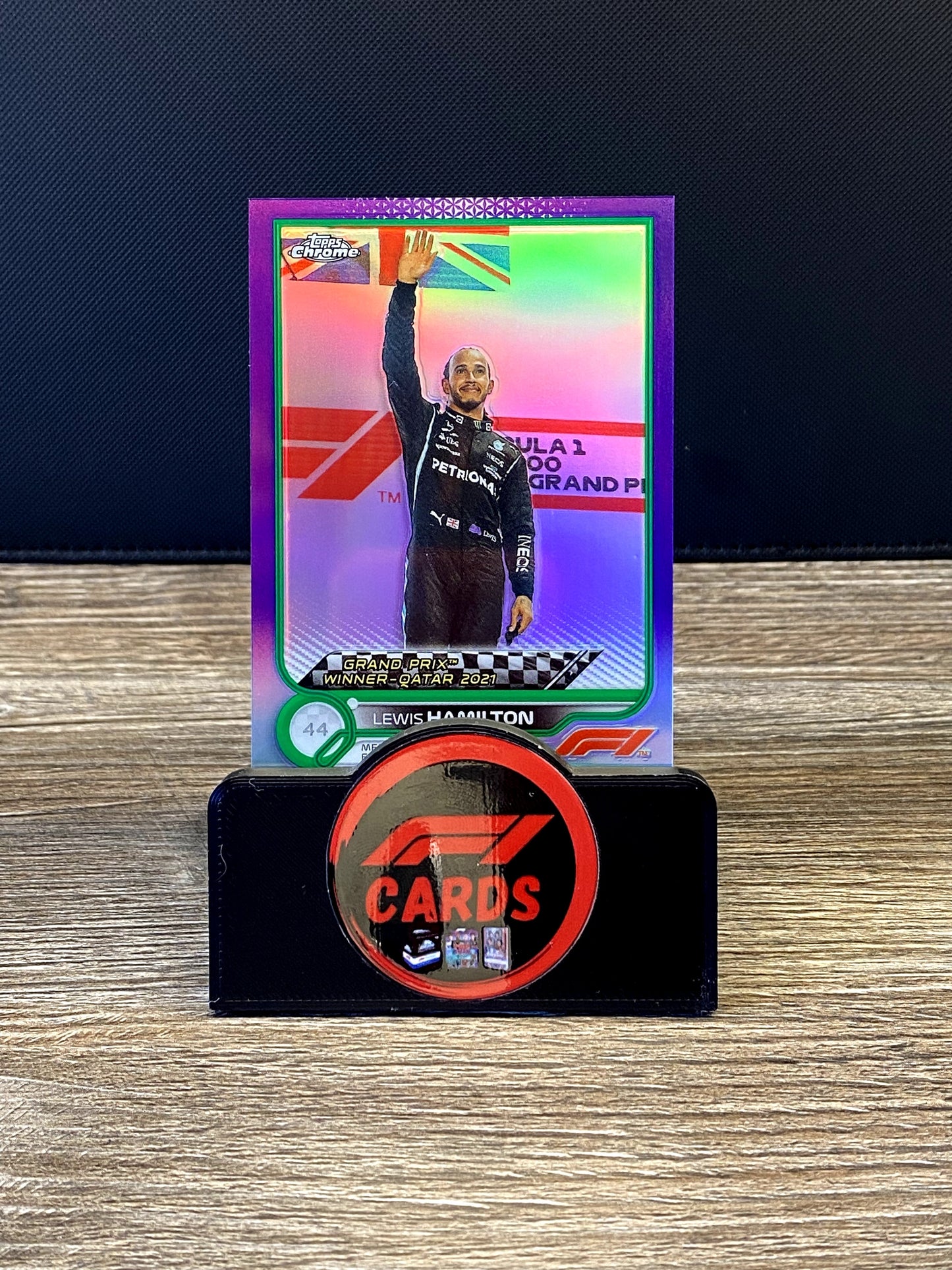 Lewis Hamilton Winner Qatar 2021 - Chrome 2022 - #170 Purple/Green 