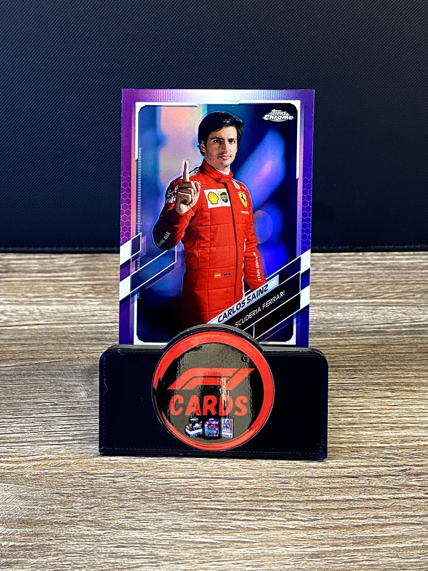 Carlos Sainz Portrait - Chrome 2021 - #12 Purple 328/399