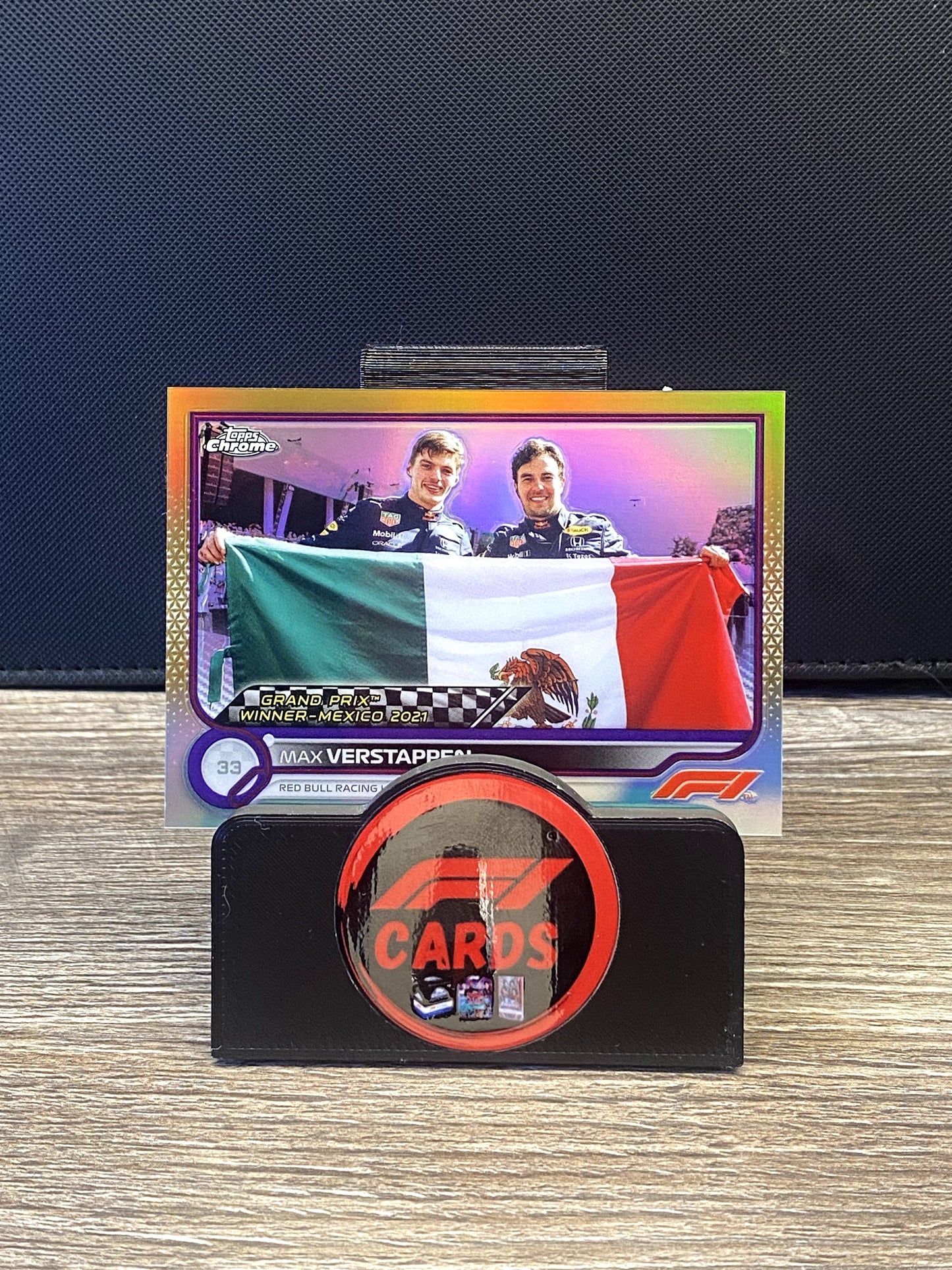 Max Verstappen Winner Mexico 2021 - Chrome 2022 - #168 Gold/Purple 