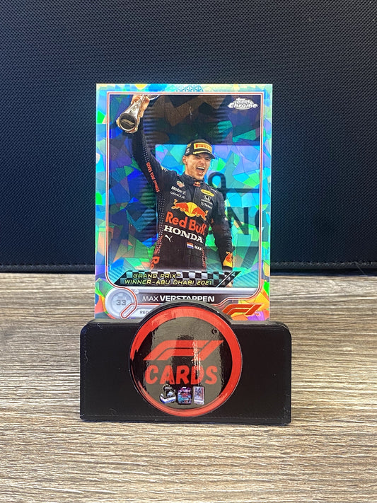 Max Verstappen Winner Abu Dhabi 2021 - Sapphire 2022 - #172 Aqua 42/99