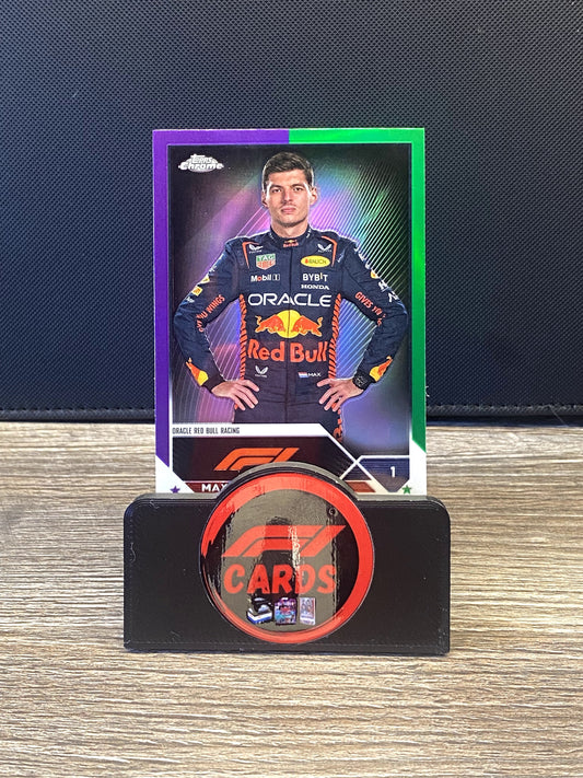 Max Verstappen Portrait - Chrome 2023 - #1 Purple/Green 