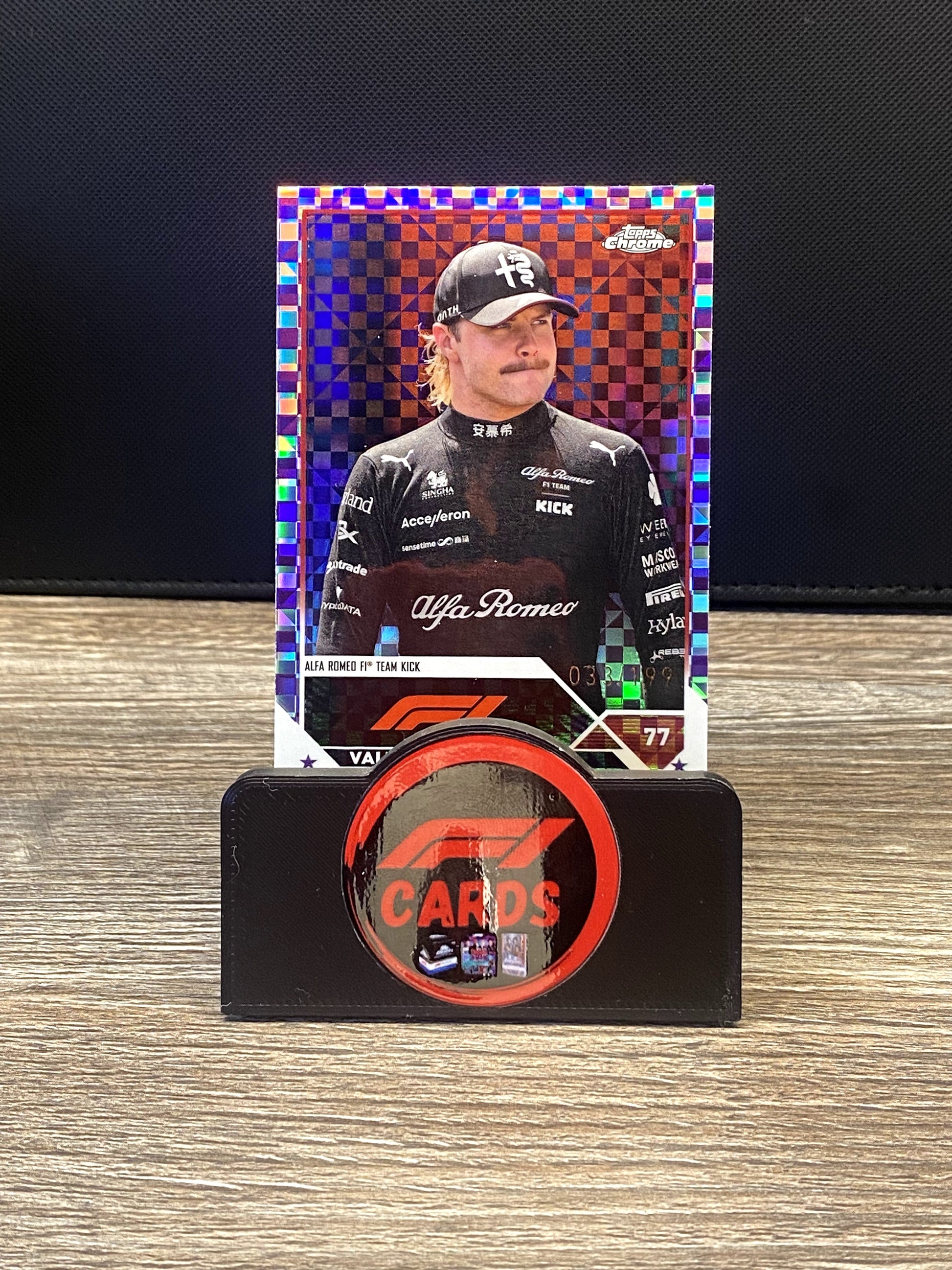 Valterri Bottas - Chrome 2023 - #38 Purple Checkerboard 033/199