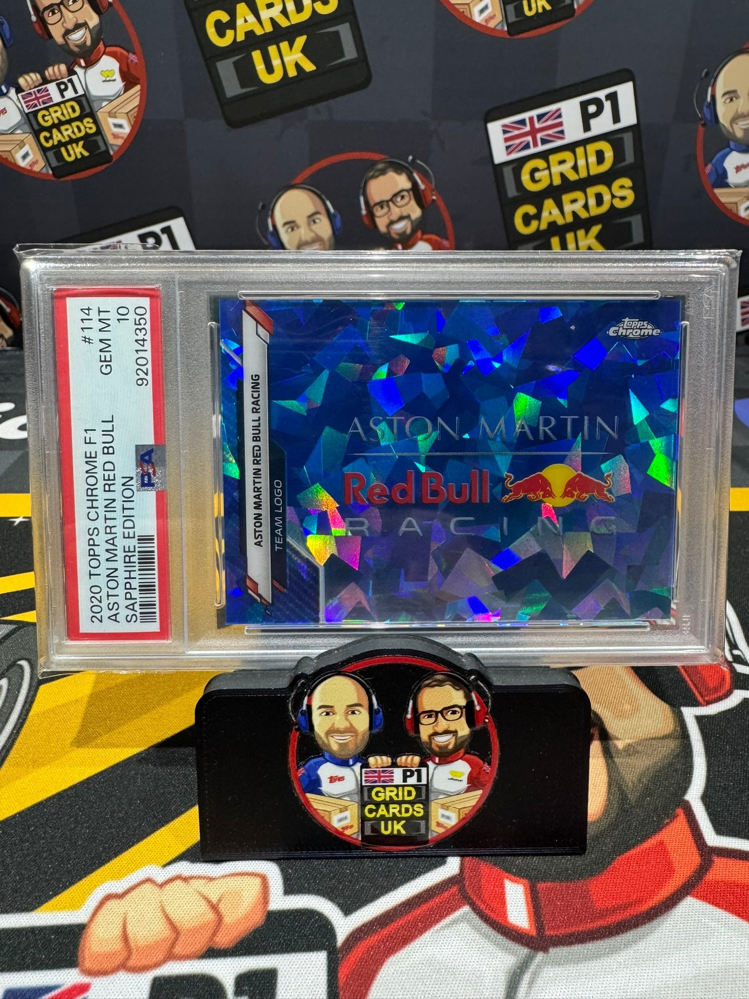 Red Bull Logo - PSA 10 Slab - Topps F1 Sapphire 2020