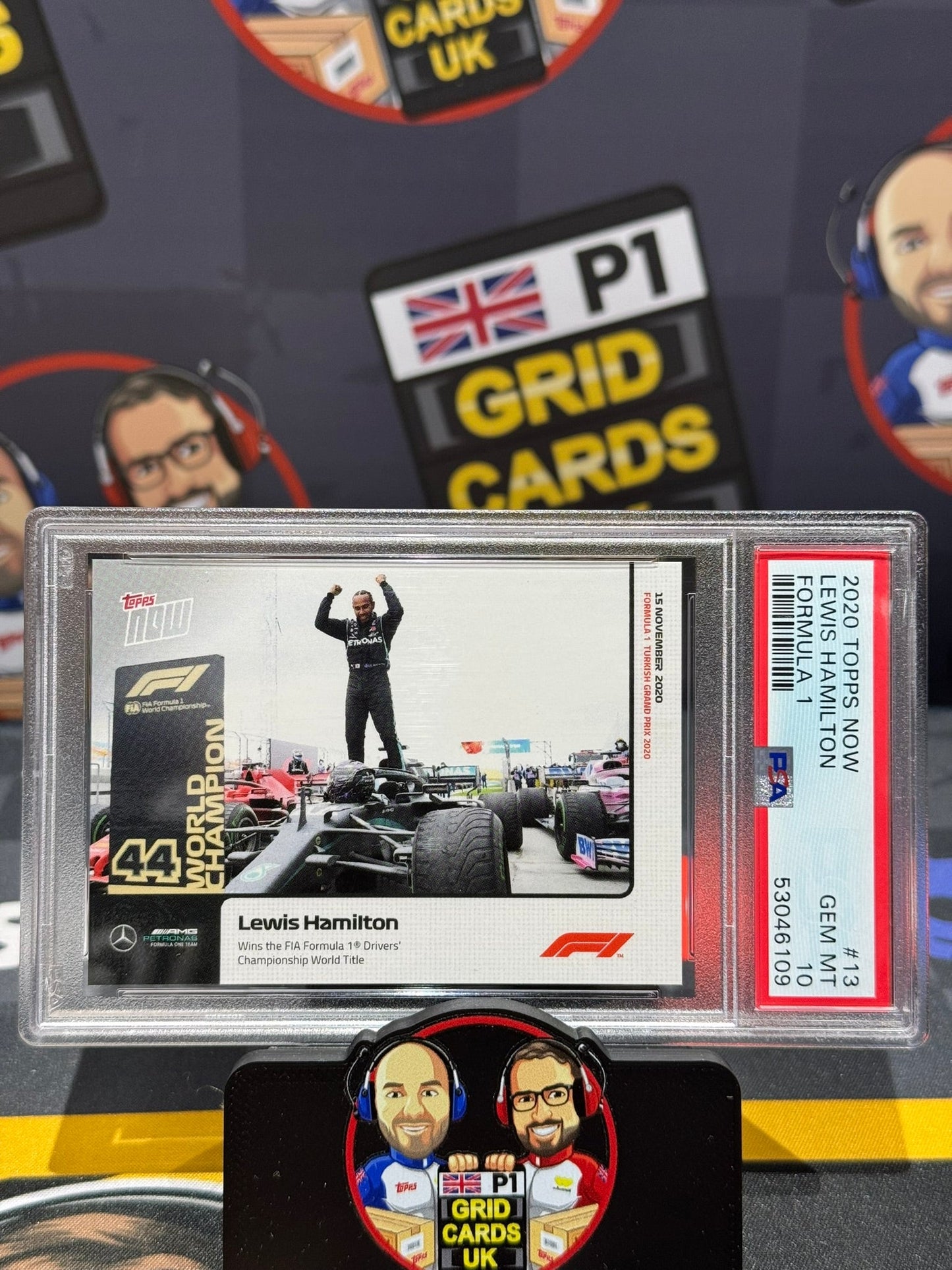 Lewis Hamilton World Title #13 PSA 10 Slab - Topps F1 NOW 2020