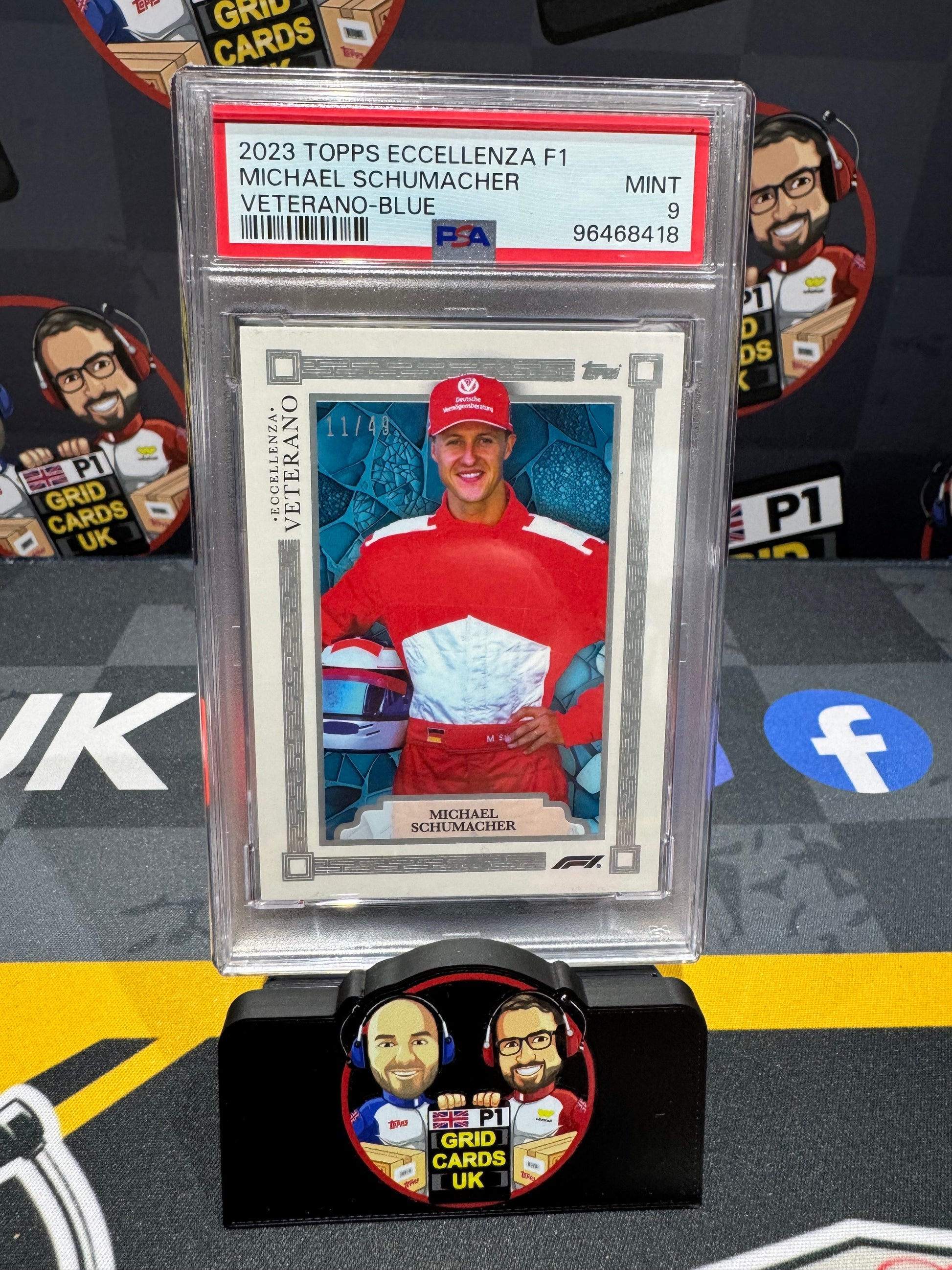 Michael Schumacher 11/49 PSA 9 Slab - Topps F1 Eccellenza 2023