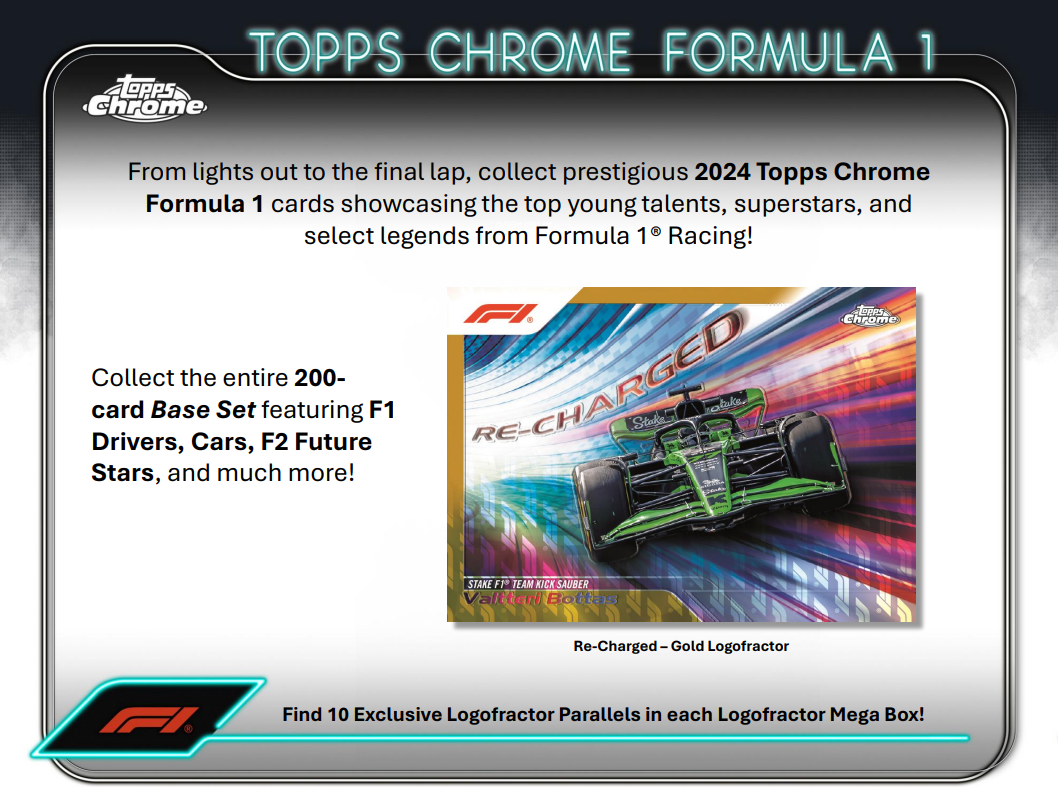 Topps F1 Chrome 2024 Logofractor Edition Box Sealed