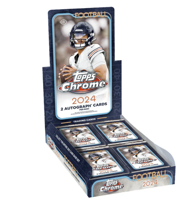 2024 Topps Chrome Football Hobby NFL - Sealed Box