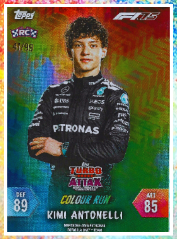 Topps F1 2025 Colour Run Cards - Asia Exclusive Release #/99