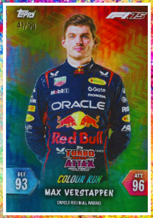 Topps F1 2025 Colour Run Cards - Asia Exclusive Release #/99