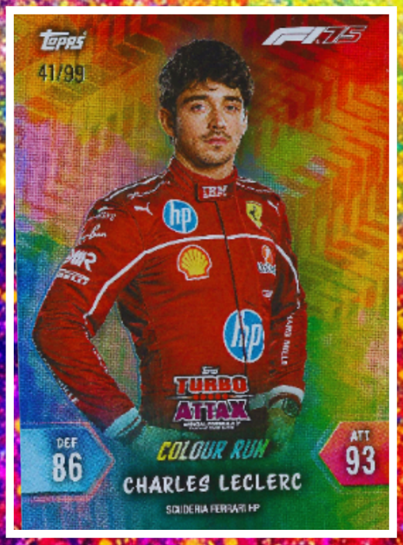 Topps F1 2025 Colour Run Cards - Asia Exclusive Release #/99